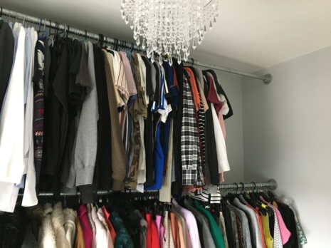 clothes pole for wall